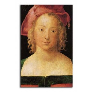 Albrecht Dürer - Młoda dziewczyna w czerwonym berecie