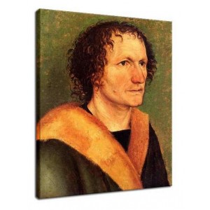 Albrecht Dürer - Portret mężczyzny na zielonym tle