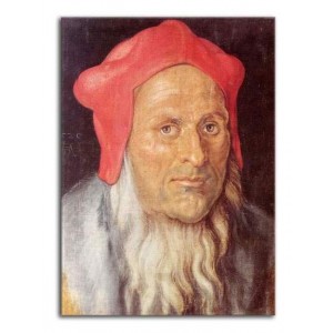 Albrecht Dürer - Portret Brodacza w czerwonej czapce
