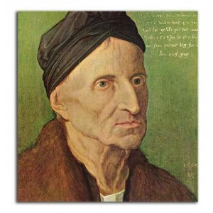 Albrecht Dürer - Portret Michaela Wolgemuta