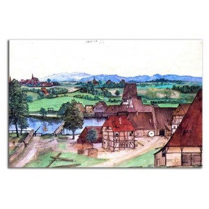 Albrecht Dürer - Druciarnia nad rzeką Pegnitz