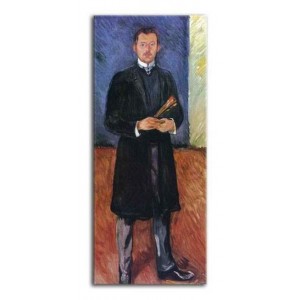 Edvard Munch - Autoportret z pędzlami