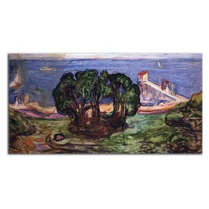 Edvard Munch - Drzewa na wybrzeżu