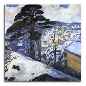Edvard Munch - Zima w Kragerø