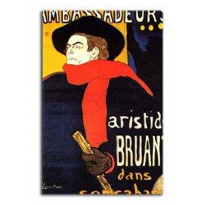 Henri de Toulouse-Lautrec - Ambassadeurs: Aristide Bruant w swoim kabarecie
