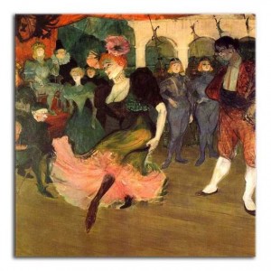 Henri de Toulouse-Lautrec - Marcelle Lender tańcząca bolero w operetce Chilpéric