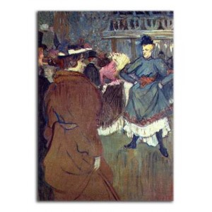 Henri de Toulouse-Lautrec - Kadryl w Moulin Rouge