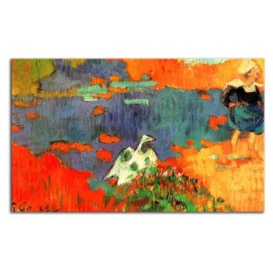 Paul Gauguin - Bretonka i gęś