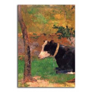 Paul Gauguin - Klęcząca krowa