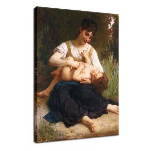 William-Adolphe Bouguereau - Dziewczyna i dziecko