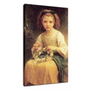 William-Adolphe Bouguereau - Dziewczynka wijąca wianek