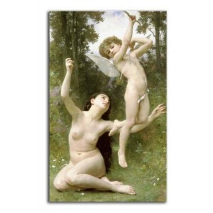 William-Adolphe Bouguereau - Fruwająca miłość
