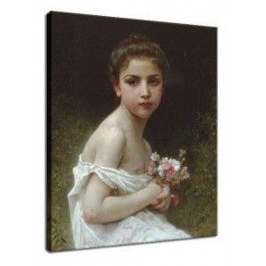 William-Adolphe Bouguereau - Dziewczyna z bukietem