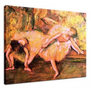 Edgar Degas - Dwie baletnice podczas próby
