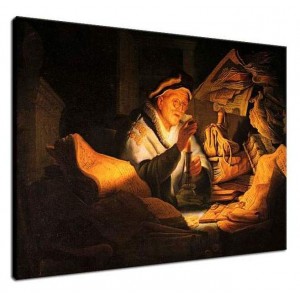 Rembrandt - Przypowieść o bogaczu