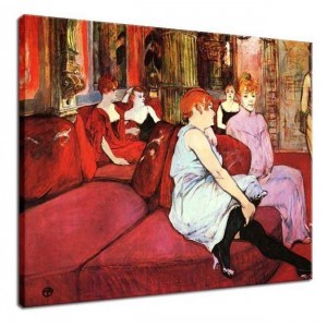 Henri de Toulouse-Lautrec - W salonie przy Rue des Moulins