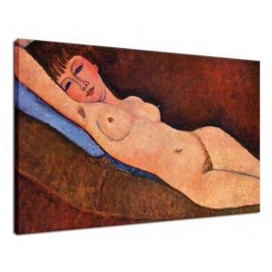 Amedeo Modigliani - Akt leżący z niebieską poduszką