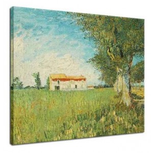 Vincent van Gogh - Gospodarstwo przy polu pszenicy