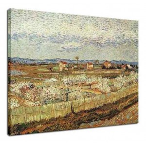 Vincent van Gogh - La Crau z kwitnącymi brzoskwiniami