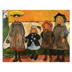 Edvard Munch - Cztery dziewczynki z Åsgårdstrand