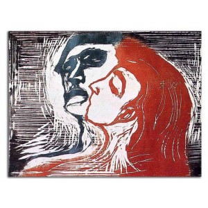 Edvard Munch - Mężczyzna i kobieta (1905 r.)