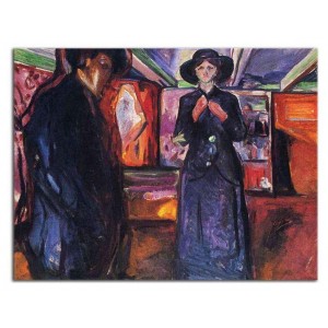 Edvard Munch - Mężczyzna i kobieta (1915 r.)
