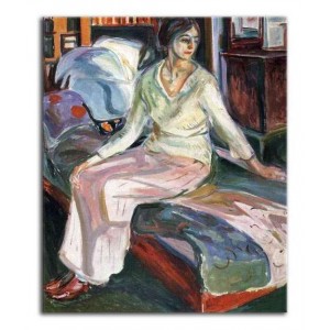 Edvard Munch - Modelka na kanapie