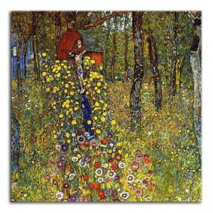 Gustav Klimt - Ogród z krucyfiksem