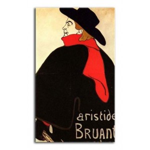 Henri de Toulouse-Lautrec - Ambassadeurs: Aristide Bruant w swoim kabarecie II