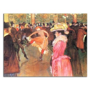 Henri de Toulouse-Lautrec - Taniec z Moulin Rouge