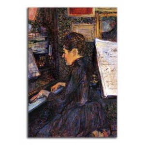 Henri de Toulouse-Lautrec - Pani Dihau przy pianinie