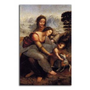 Leonardo da Vinci - Święta Anna Samotrzecia