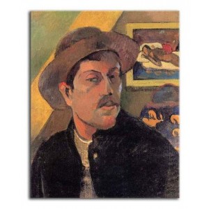 Paul Gauguin - Autoportret w kapeluszu