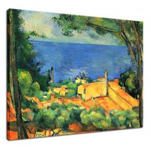 Paul Cézanne - Czerwone dachy w L'Estaque