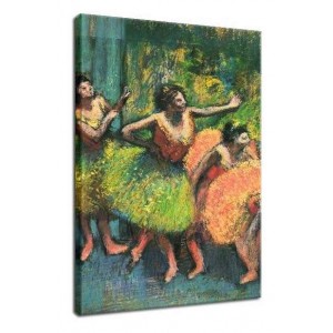 Edgar Degas - Zielone i żółte tancerki