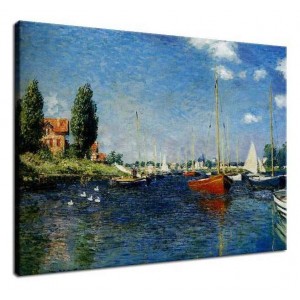 Claude Monet - Czerwone łódki w Argenteuil