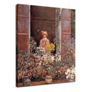 Claude Monet - Camille Monet w oknie