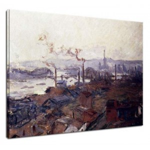 Claude Monet - Panorama Rouen widziana ze Wzgórza Świętej Katarzyny
