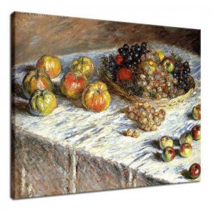 Claude Monet - Martwa natura z jabłkami i winogronem