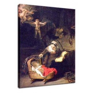 Rembrandt - Święta Rodzina z aniołami