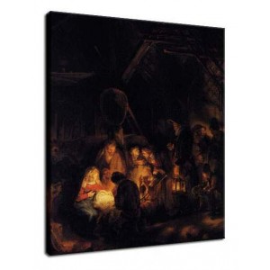 Rembrandt - Pokłon pasterzy