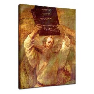 Rembrandt - Mojżesz z tablicami prawa