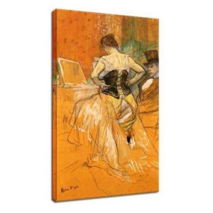 Henri de Toulouse-Lautrec - Kobieta zakładająca gorset