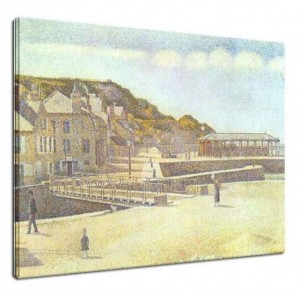 Georges Seurat - Przystań i nabrzeża w Port-en-Bessin